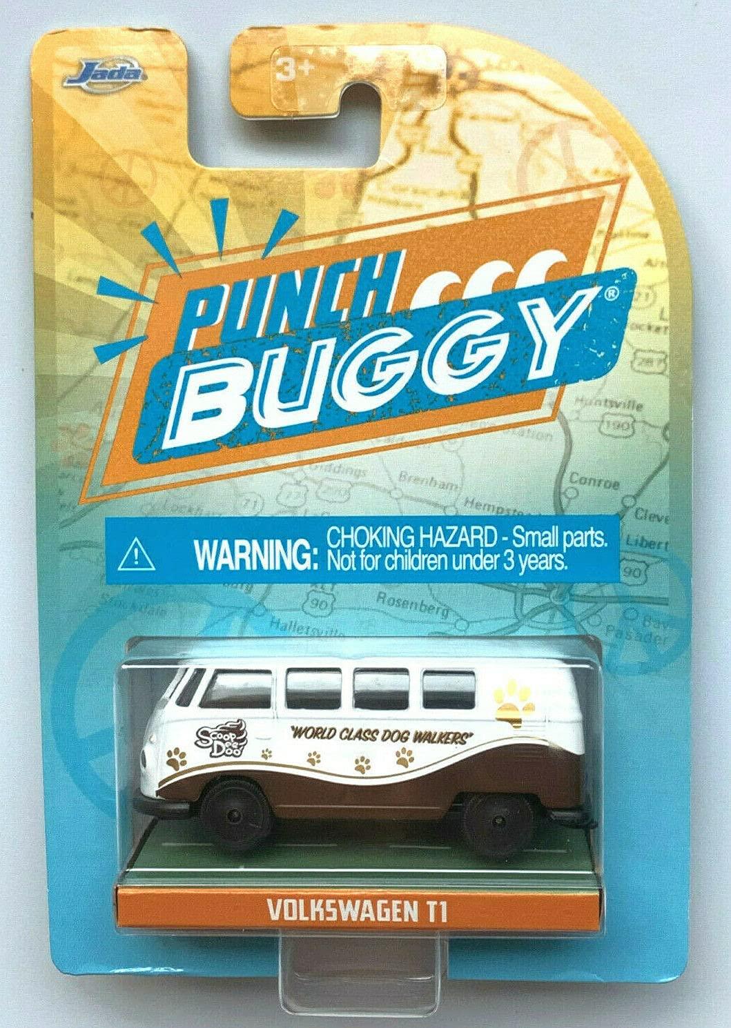 DieCast DieCast Jada Punch Buggy Slug Bug 1:64 Scale - Volkswagens T1 Bus [White/Brown]