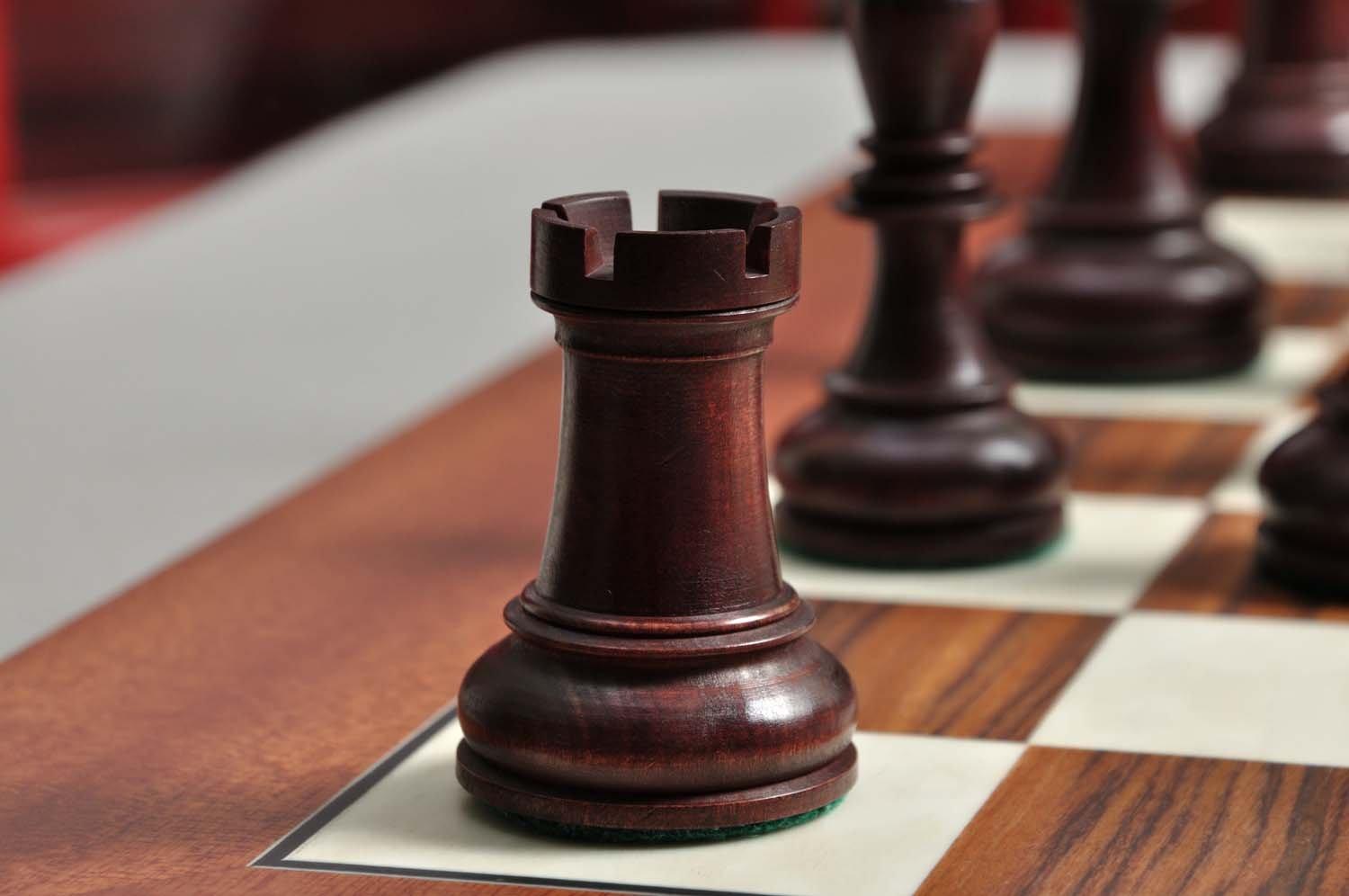 The House of Staunton The Dubrovnik Chess Set, Box, & Board Combination - Rosewood Gilded - by The House of Staunton