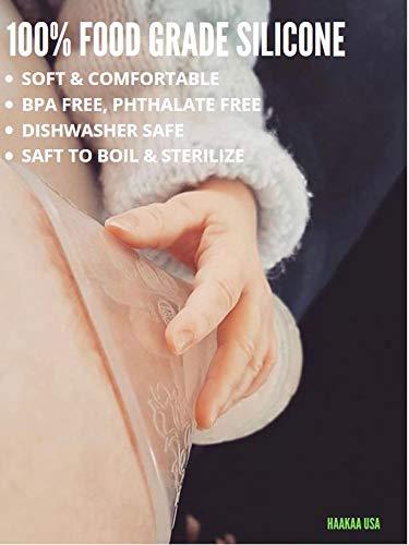 haakaa Haakaa New Silicone Breast Pump 150ML with Suction 100% Food Grade Silicone BPA PVC and Phthalate Free (150ml)