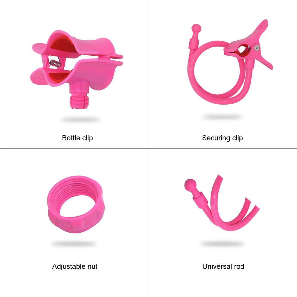 Pengsha Qi Baby Hands-Free Feeding Bottle Holder, can be rotated 360, Used for Baby Stroller, Baby Crib, Feeding Support, can be Bent to The Desired Position