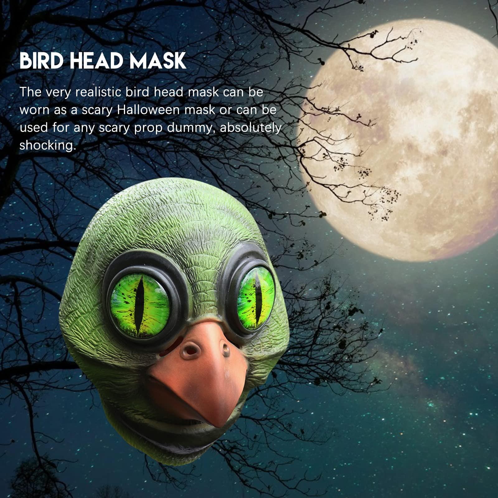 Mokylor Mokylor Halloween Mask, Latex Big-Eyed Bird Mask Animal Head Mask Novelty Halloween Costume Mask for Haunted House Decor
