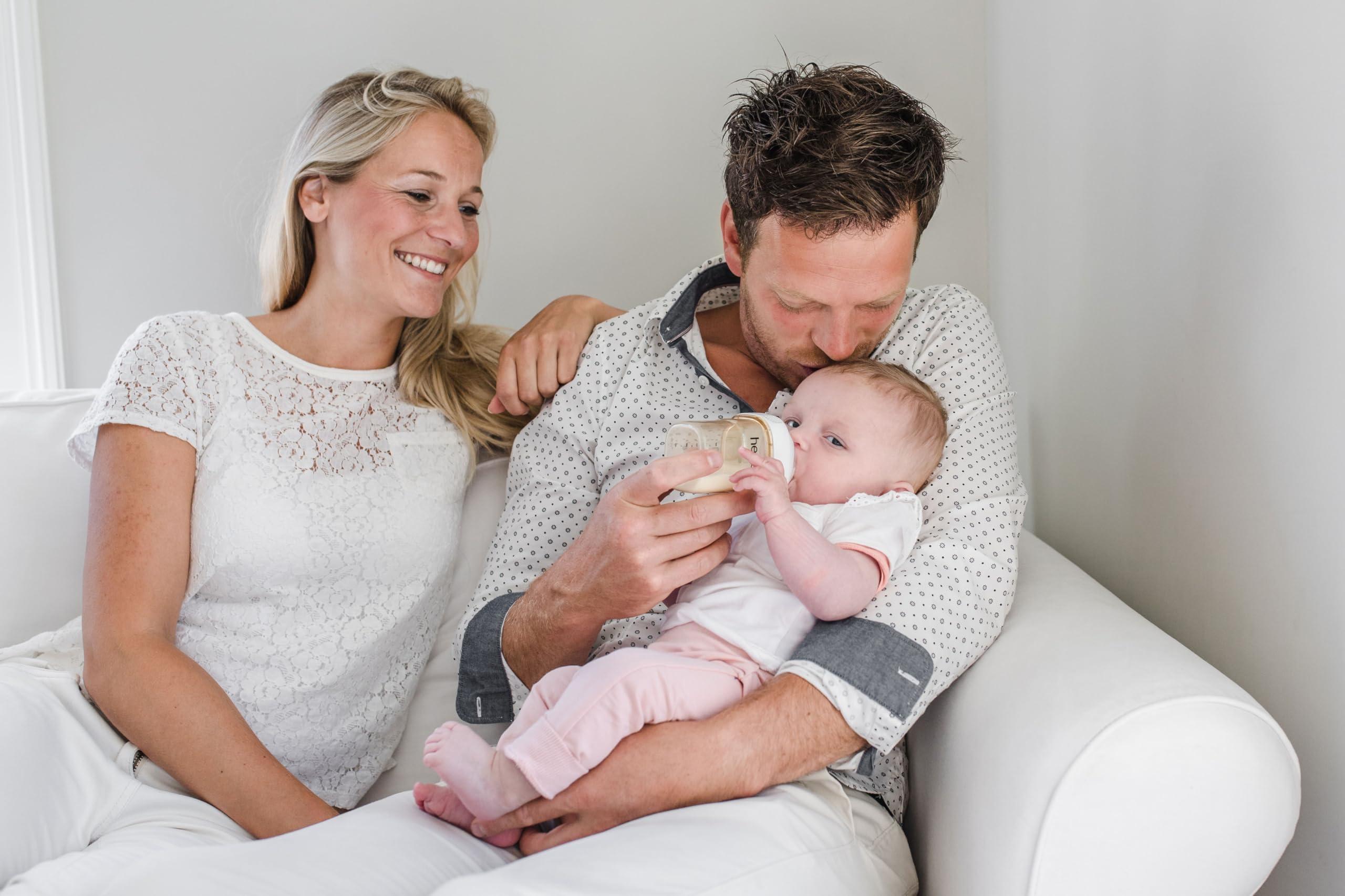 hegen Hegen Easy to Clean Anti-Colic Baby Bottle, 2oz for 0 to 1 Month