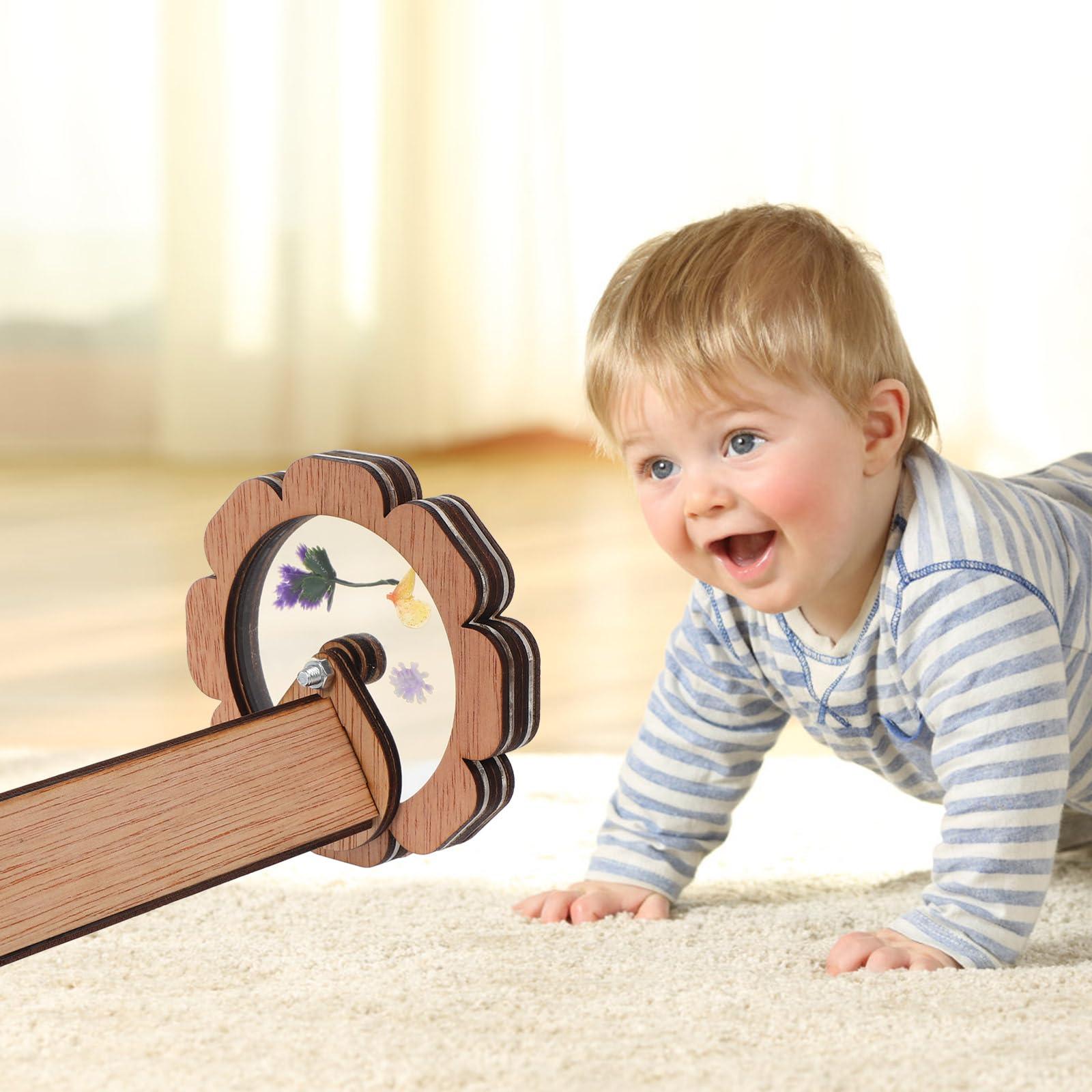 LUOZZY LUOZZY Kaleidoscope Kit Funny Kaleidoscope Toys Wooden DIY Kaleidoscopes Portable Kaleidoscope Kit for Kids