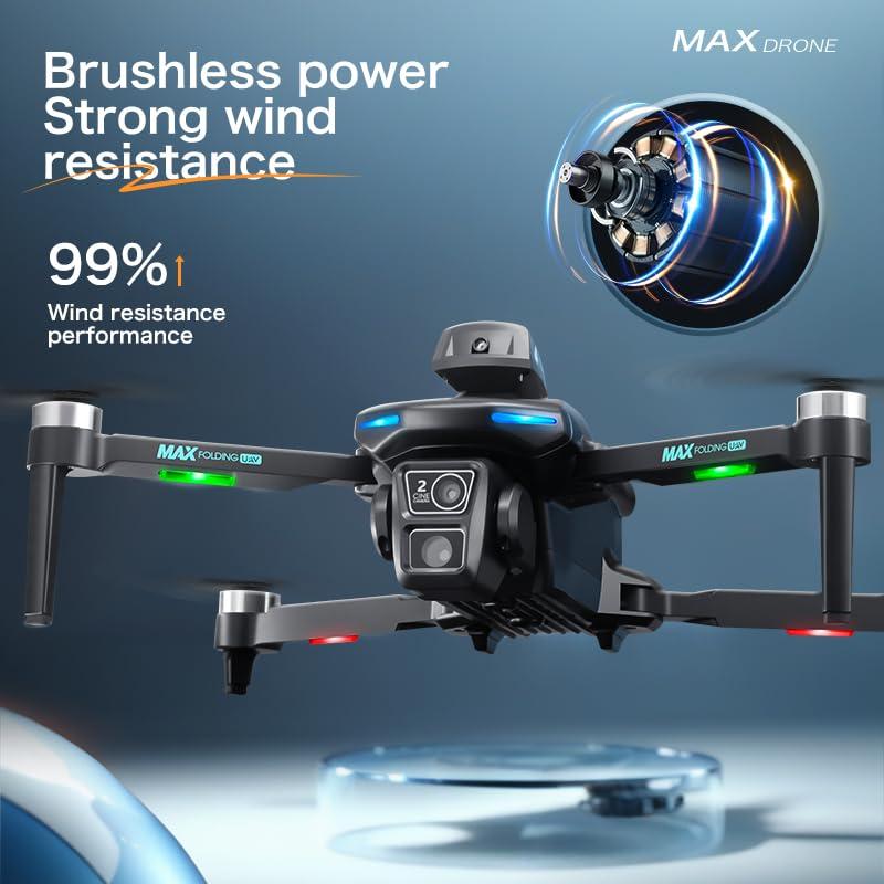 VIRC XT606 RC Mini Drone GPS Combo 2 Batteries 4K dual HD 3 camera FPV Brushless Avoidance Quadcopter Dron XT606 Drone