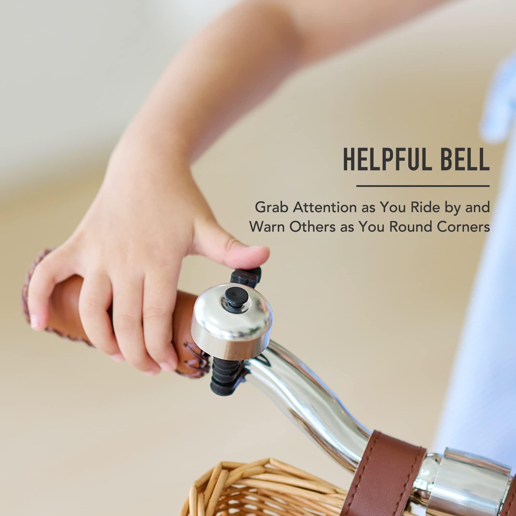 Viribus Viribus Balance Bike, 14 inch Balance Bike for 3+ 4 5 6 7 Year Old, Balance Bike with Basket for Big Kids, Kid Balance Bikes Boy Girl with Rubber Tire, Carbon Steel Frame, Outdoor Toy, Mint 66 lb.