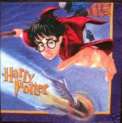 Harry Potter Gryffindor Party Napkins - 16 Count 5x5 Inch Cocktail Napkins For Birthday & Theme Parties