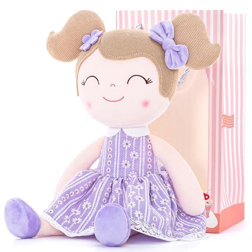 Gloveleya Gloveleya Dolls Baby Girl Gifts Soft Plush Lavender Daisies Doll 16 inches