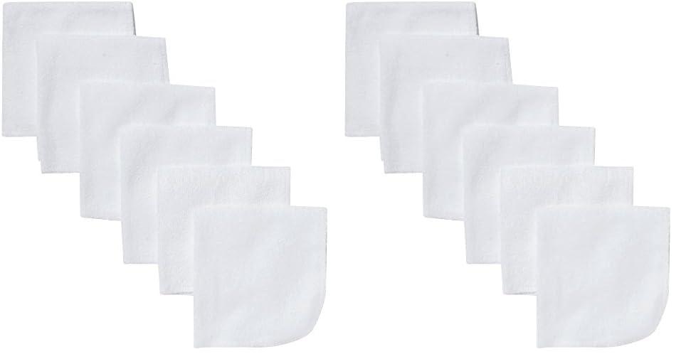 Gerber Gerber Washcloth, White, 6-Count (Pack of 2)