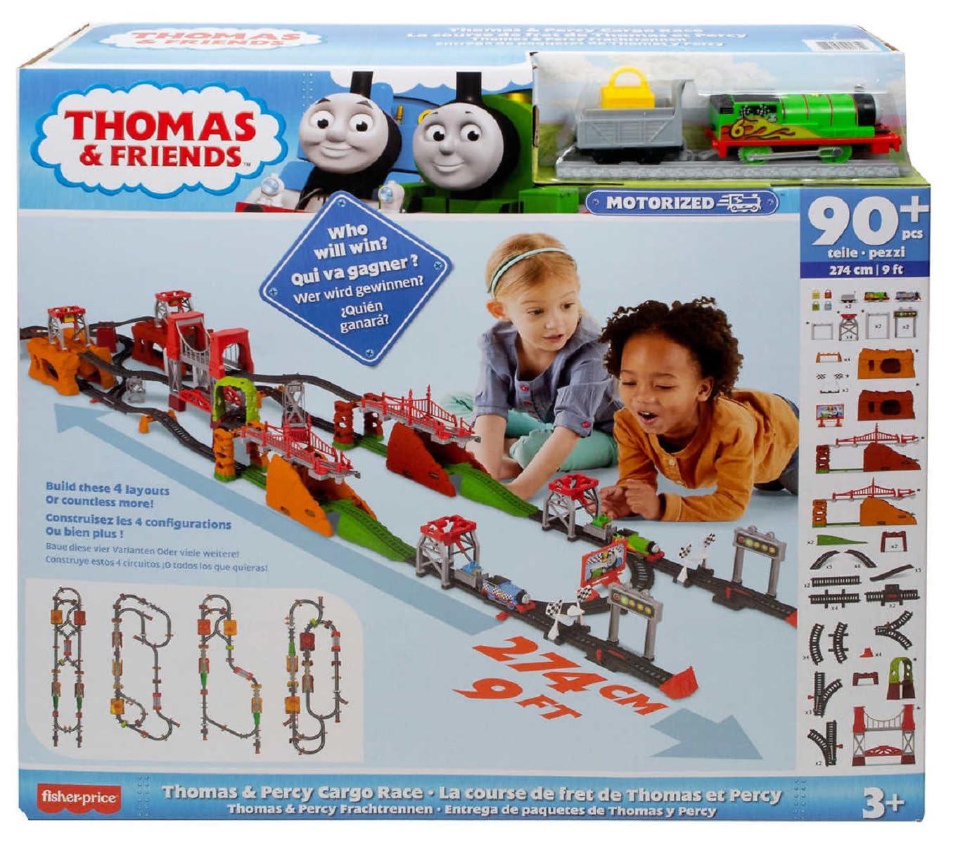 Thomas & Friends Thomas The Train - Thomas & Percy Cargo Race Train Set