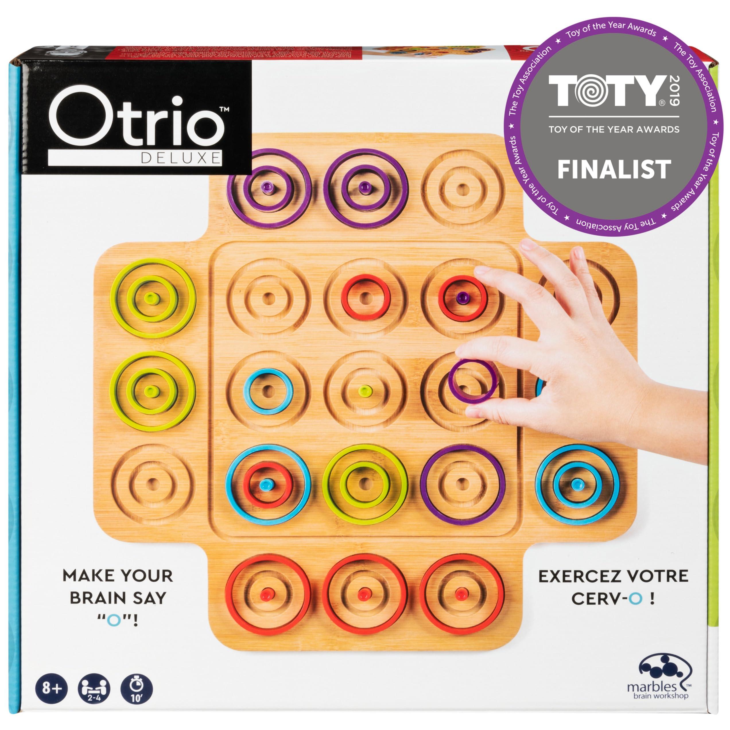 Marbles Spin Master Games, Otrio Wood Strategy Game, Fun Family Board Game, STEM Game, Interactive Puzzle Game, Family Game Night Game for Ages 8+