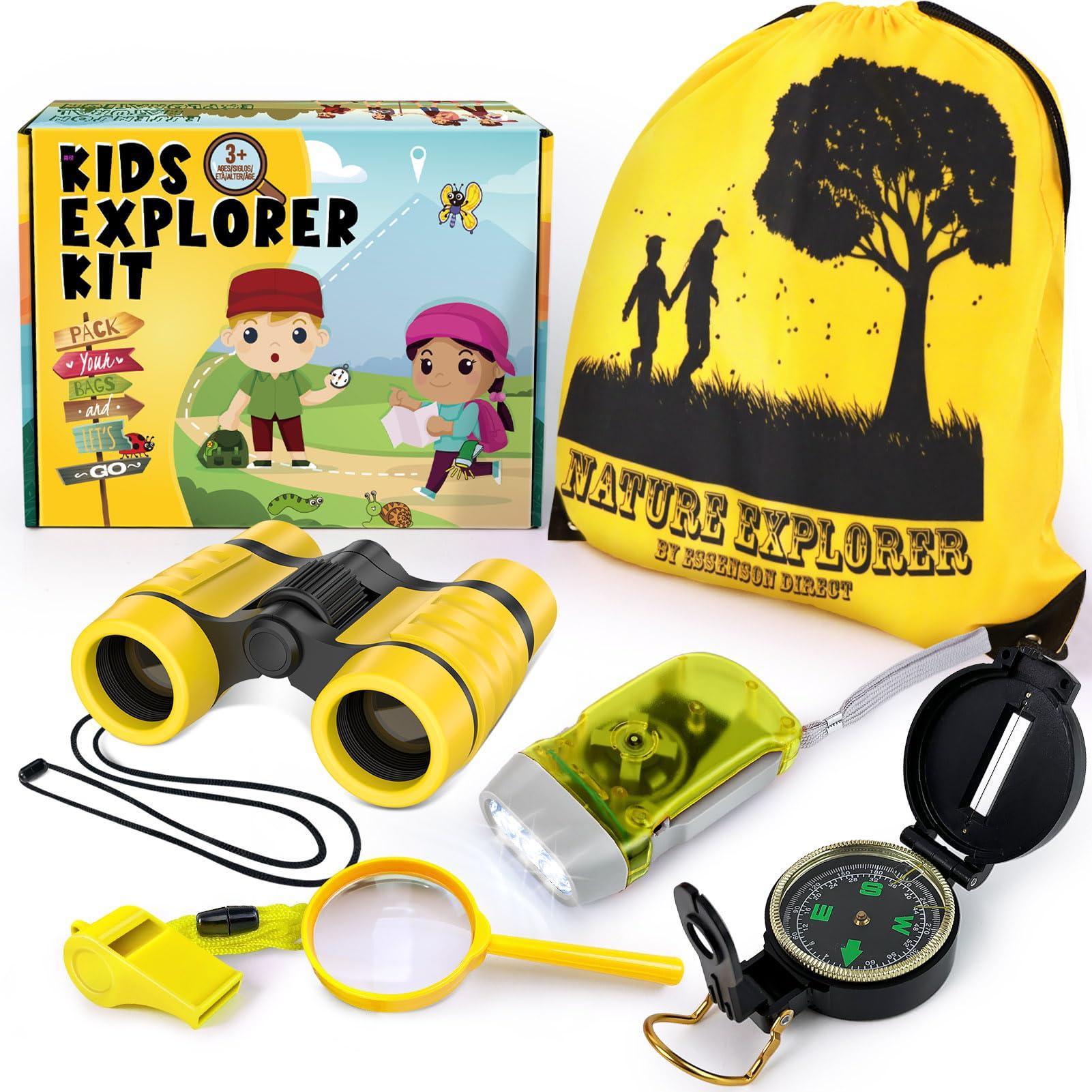 ESSENSON ESSENSON Kids Explorer Kit - Adventure Kit for Kids, Outdoor Explorer Kit with Binoculars, Summer Outdoor Toys for Kids Ages 4-8