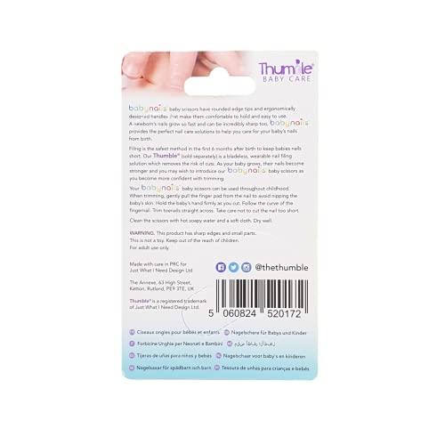 Thumble Baby Nails Baby Scissors White