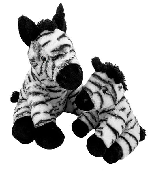 PLUSH TOYS WONDERLAND Ziggy The Zebra Plush Toy - 16-Inch Soft Stuffed Animal - Perfect for Cuddling, Playtime, and Decor - Ideal Gift for Kids Aged 3 and Up
