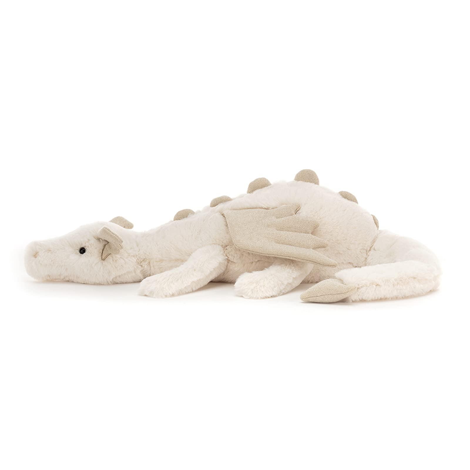 Jellycat Jellycat Snow Dragon Stuffed Animal, Medium 19.5 inches | Mythical Plush Toy | Classic Children\'s Gift