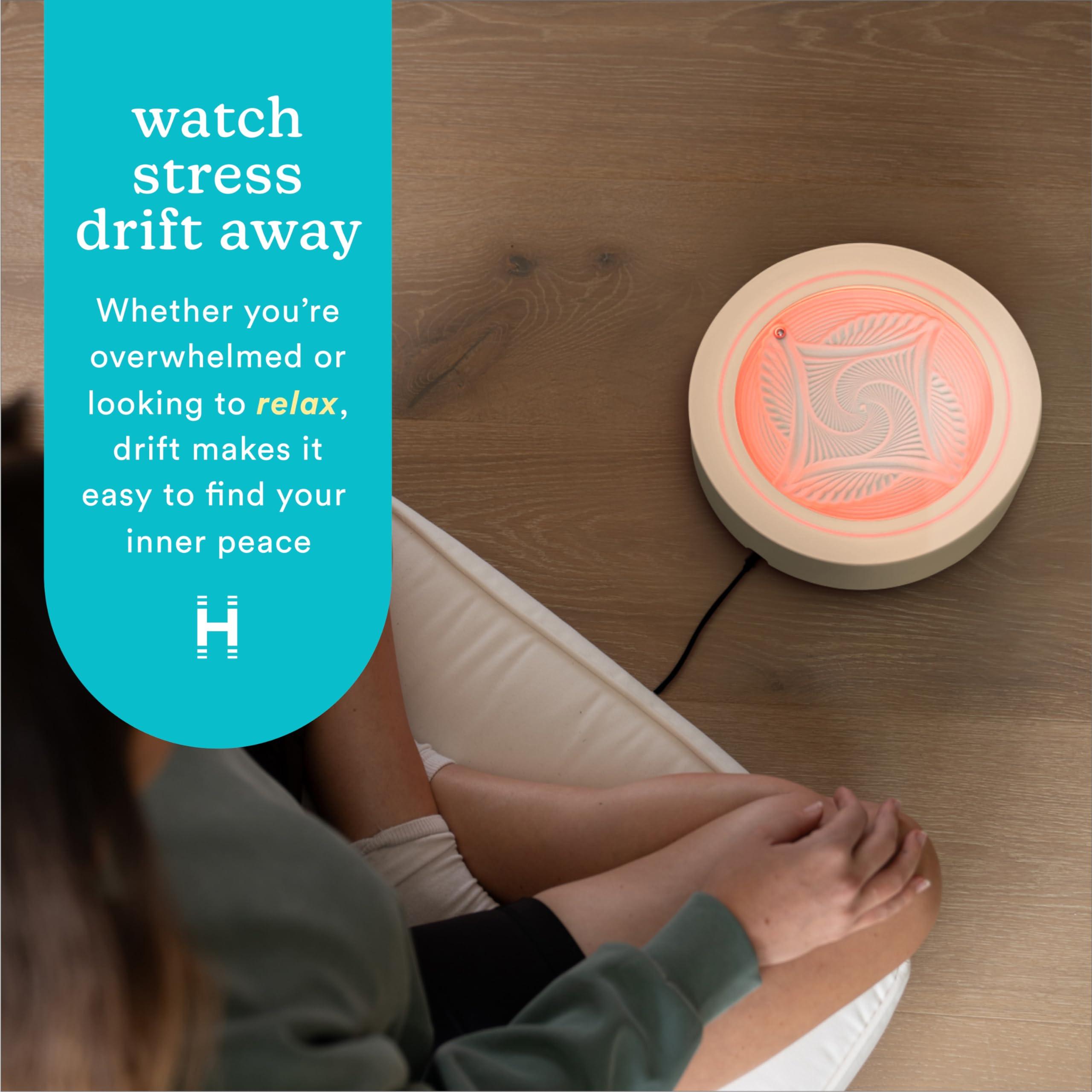 Homedics Homedics 11 Drift Sandscape, Compact Size, Zen Garden, Meditation Accessories, Decorative Sandscape, Smart LED Lighting, Wi-Fi Enabled (Nude)