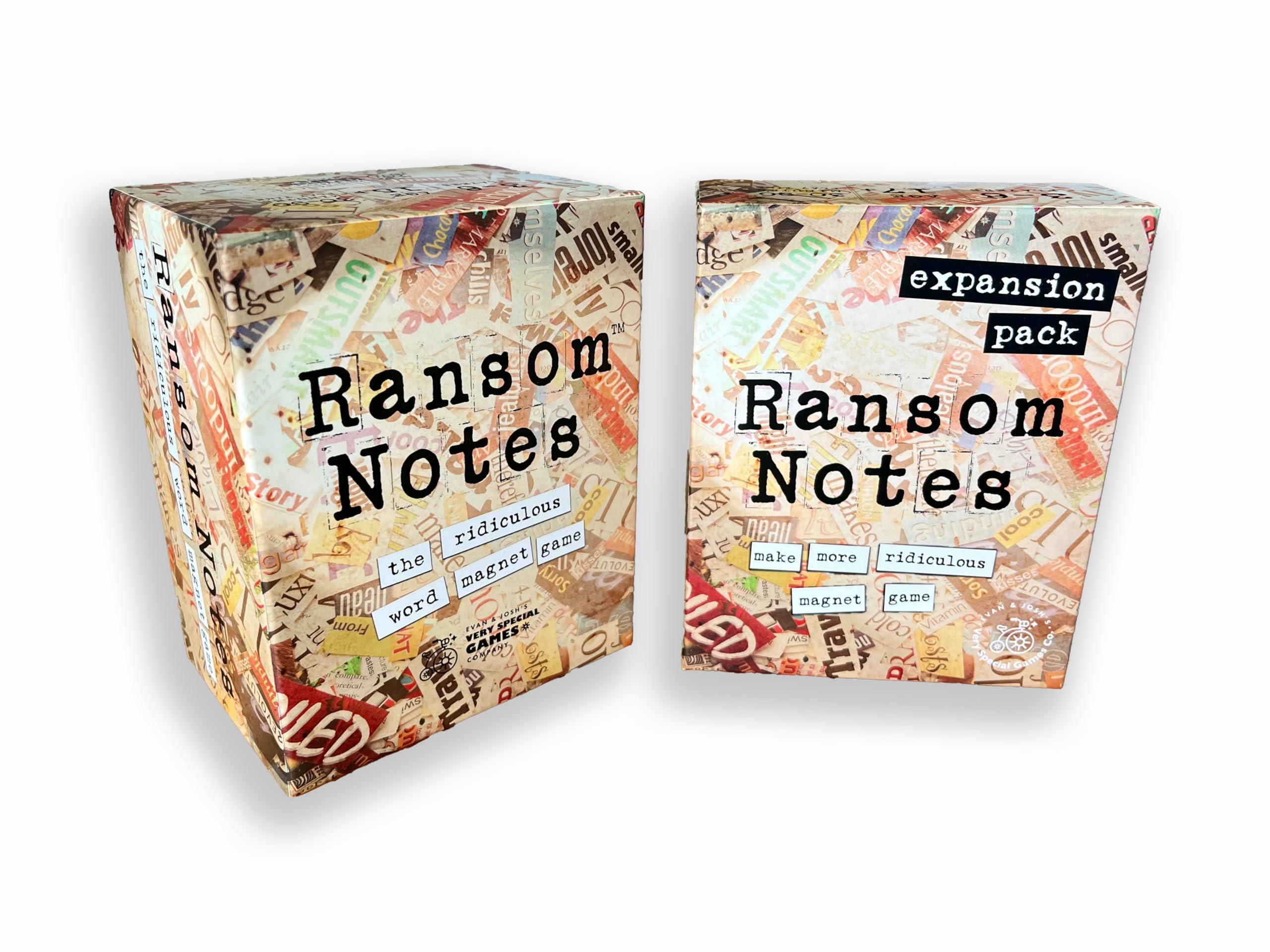 Ransom Notes Ransom Notes - The Ridiculous Word Magnet Party Game & Expansion Pack One Bundle, 3+ Players