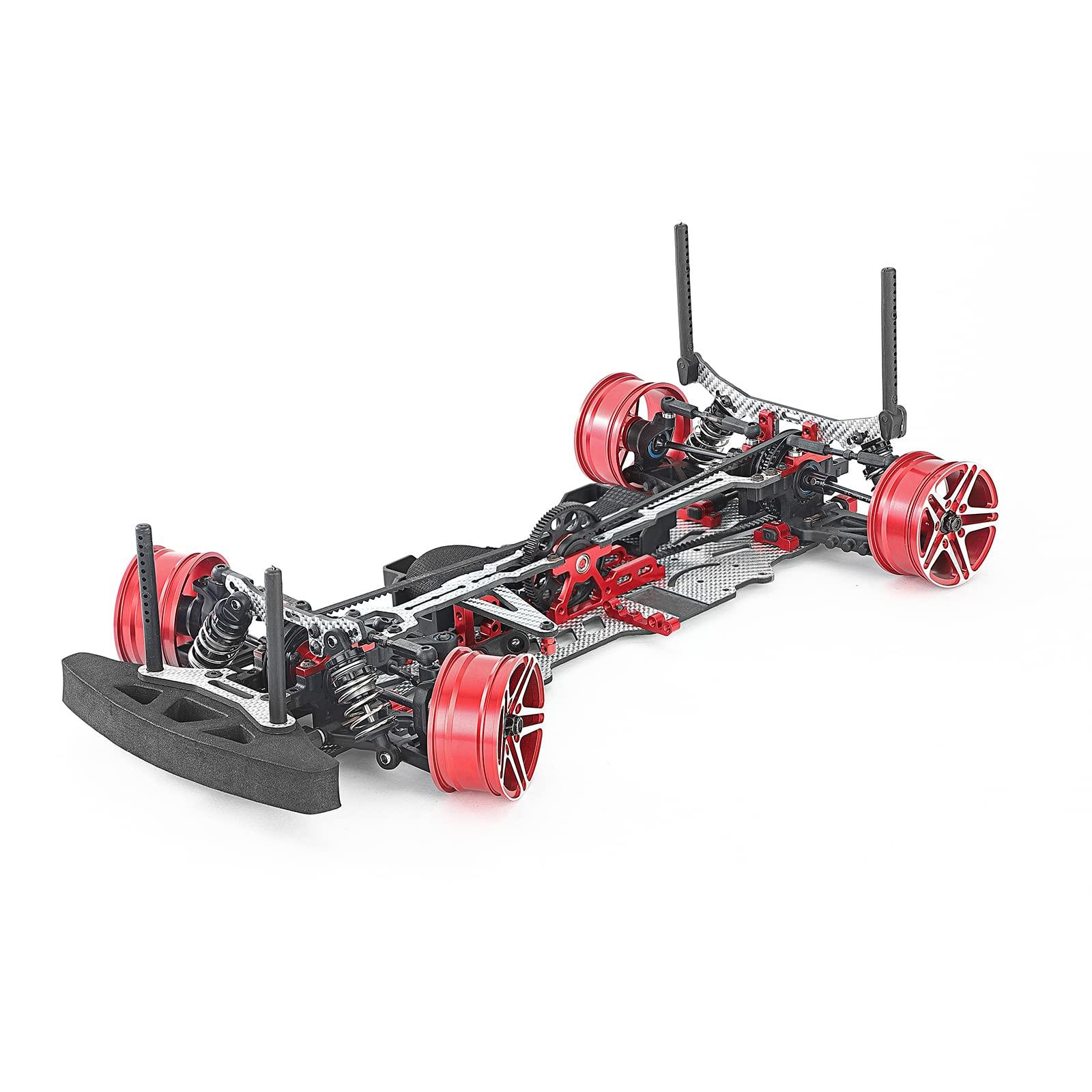 Gneric Carbon Fiber & Aluminum Upgrade Kit for for SNRC R3-G RC 1:10 Touring Car Silver SSG Version