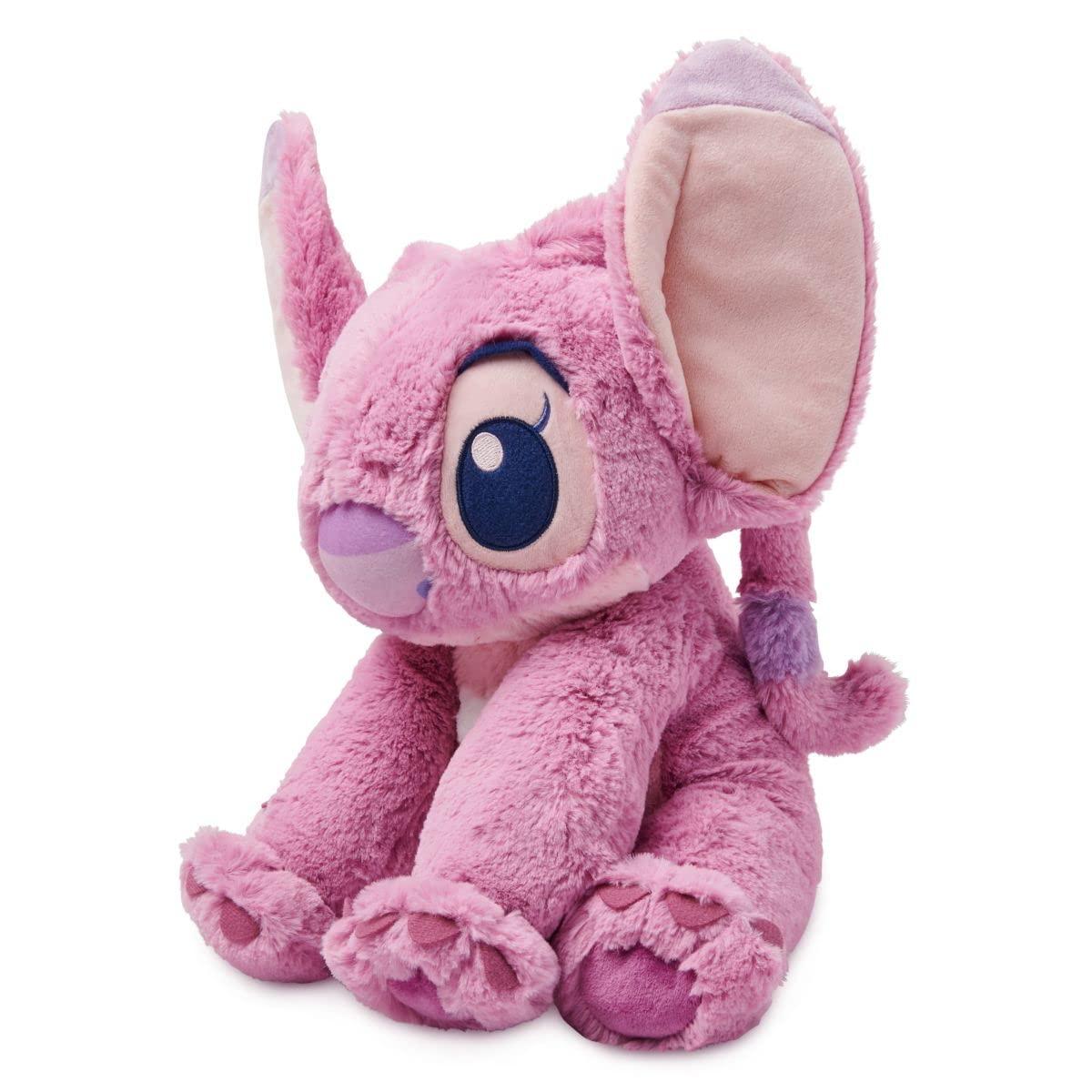 Disney Store Disney Store Official Angel Medium Soft Toy for Kids, Cuddly Character with Fuzzy Texture and Embroidered Details, Flexible Floppy Ears, Disney Plushy Suitable for All Ages.