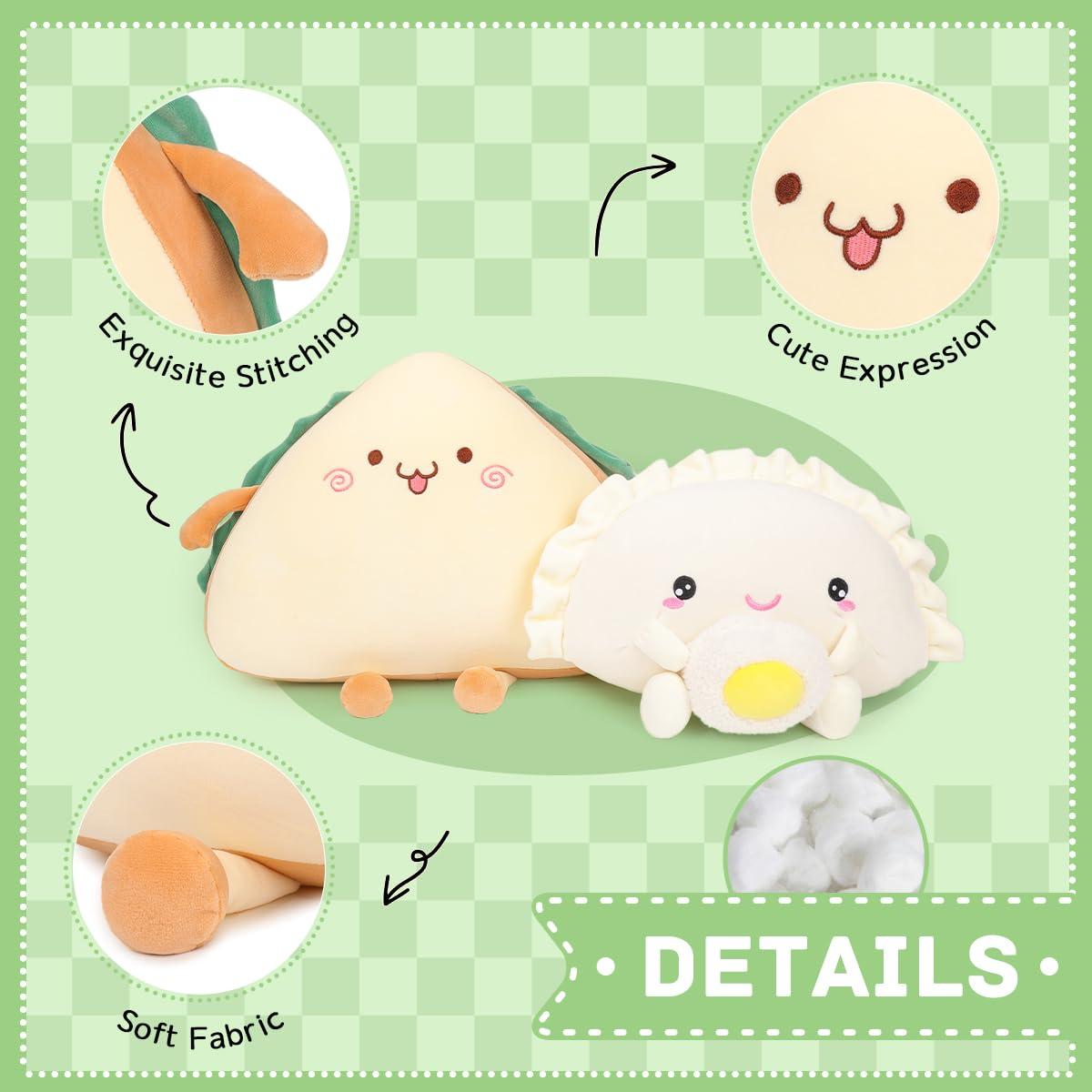 MELECERi MELECERi Sandwich Plush Pillow, Stuffed Food Plushies, 15.7 Inches Cute Sandwich Toy