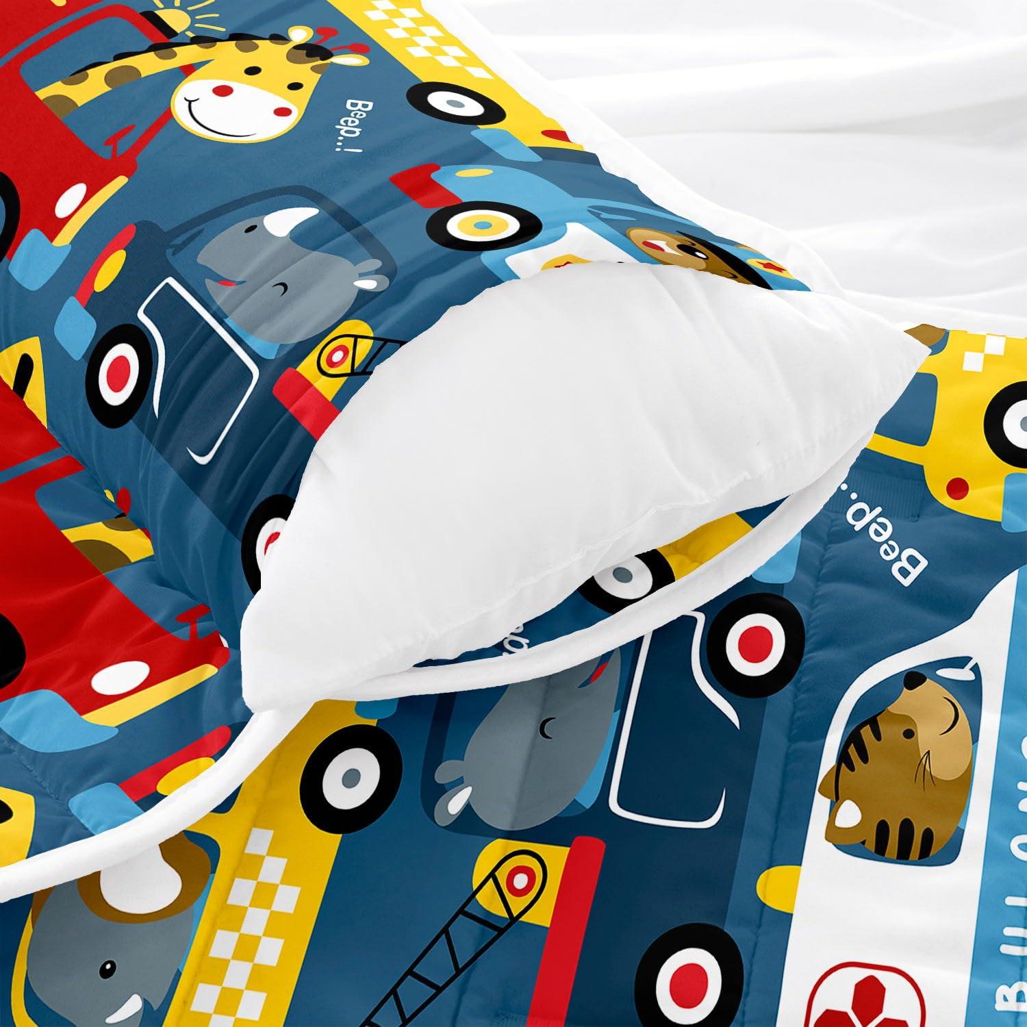 Datura home Datura home Nap Mat -Animal Cars Sleeping Bag with Removable Pillow - Daycare and Sleepovers Preschool Kindergarten Bedding Set for Kids Toddler Boys Girls(Animal Large)