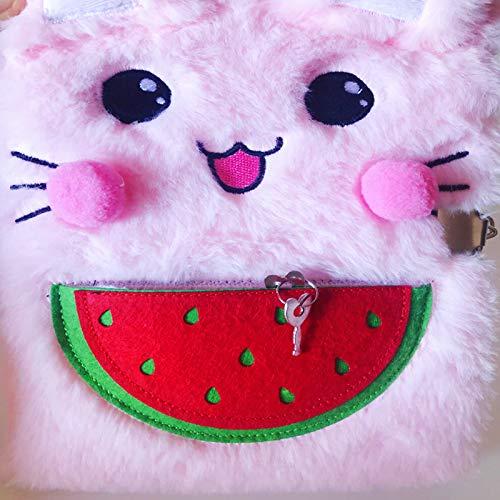 Luolizon Luolizon Cat Diary for Girls with Lock and 2 Keys,Kids Journal Notebook Gift Set with Multicolored Pen, 80 Sweet Heart Lined Sheets