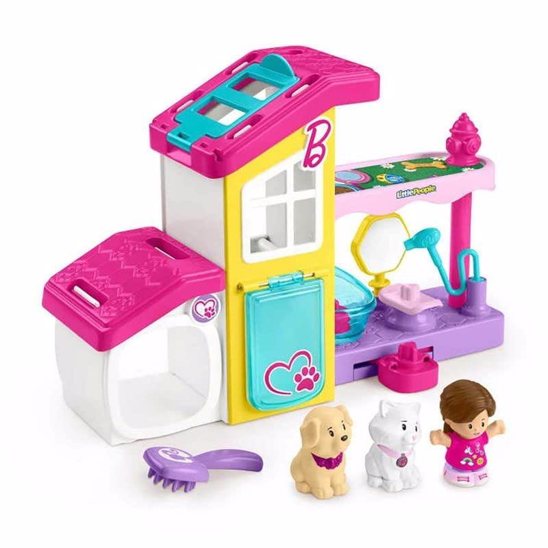 Fisher-Price Fisher-Price Little People Barbie Toddler Toy Play and Care Pet Spa Playset with Music & Sounds for Pretend Play Kids Ages 18+ Months