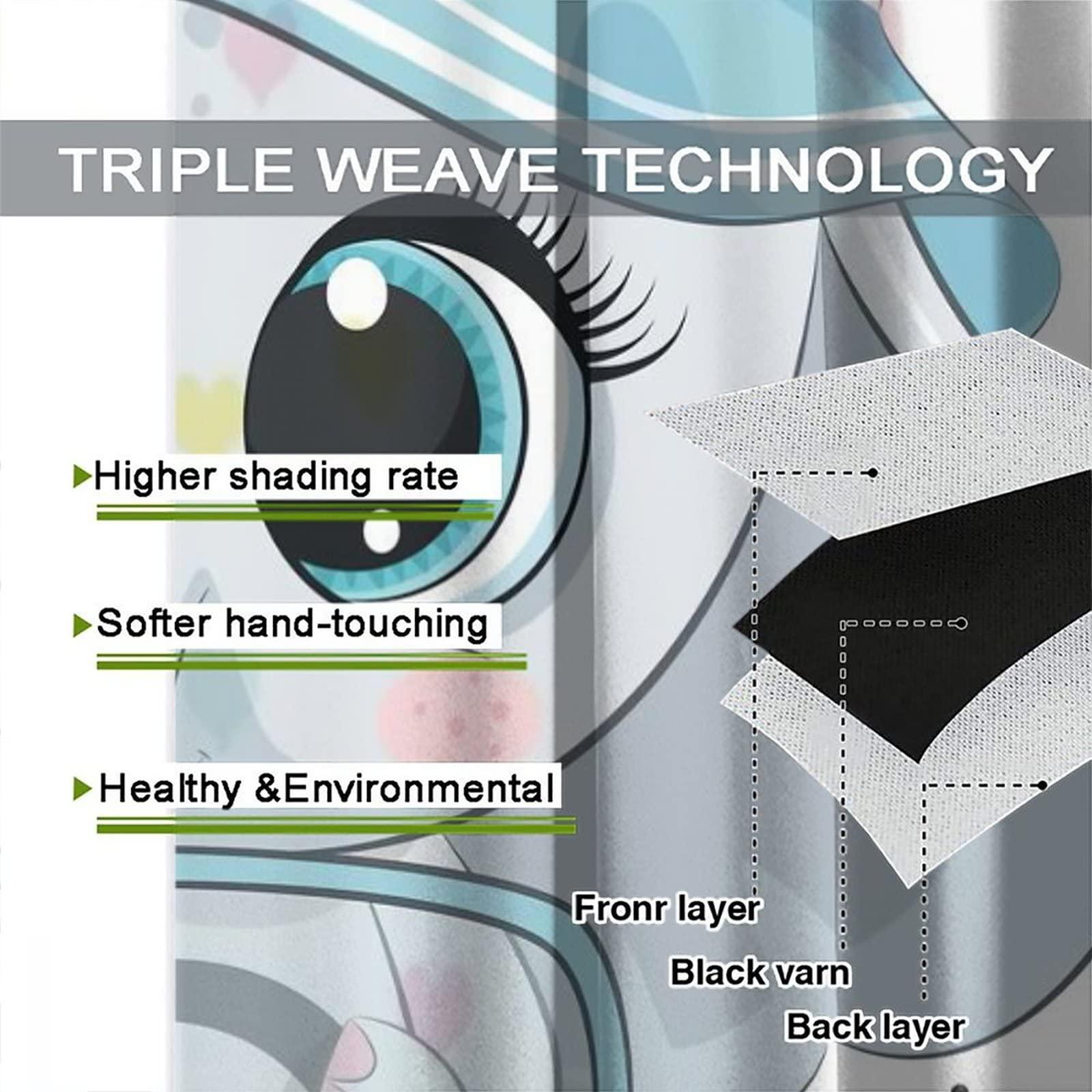 Denruny Cartoon Cute Elephant Curtain Nursery Baby Elephant with Hat Driving Windows Drapes for Nursery Room Kids Room Gifts for Boys and Girls Rod Pocket 2 Panels 21W x 54L