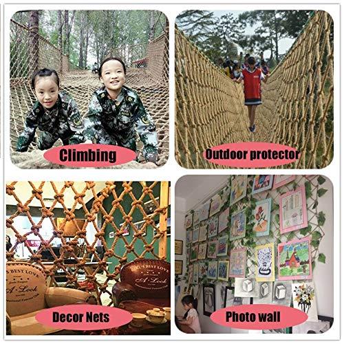 HUJB Outdoor Cargo Net Climbing Net for Swingset,Indoor Climbing Net Ladder, Climbing Toys Cargo Net for Adults Play Sets Playground (Color : 15cm12mm, Size : 1 * 2M)