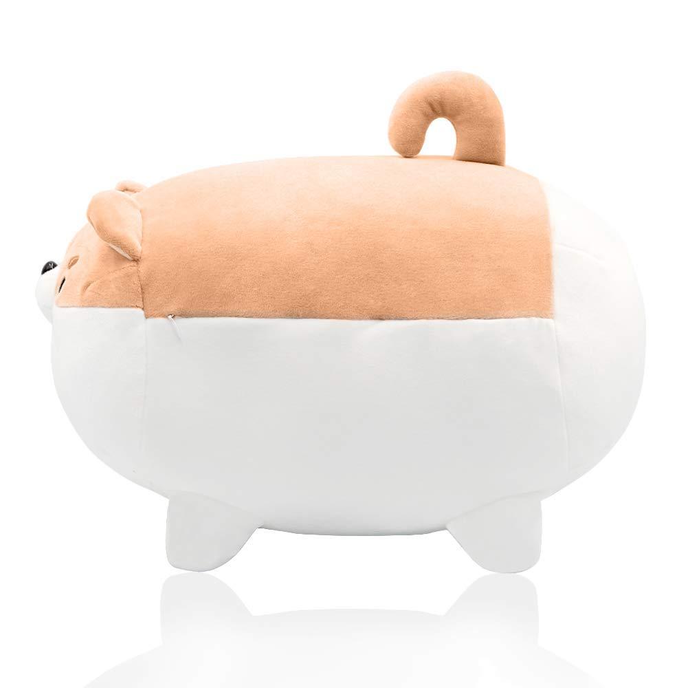 Auspicious beginning Auspicious beginning Shiba Inu Plush Stuffed Animal Corgi Plush Cute Dog Plushie Toy Anime Corgi Shiba Plush Kawaii Plushies Dog Soft Pillow, Plush Toy Birthday Gifts for Boys Girls (Brown, 11.8\")