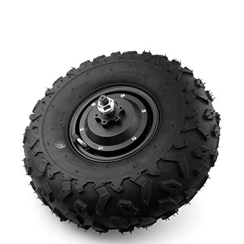 L-faster 350W All Terrain Electric Wheelbarrow Wheel With 145/70-6 Fat Off Road Rough Tyre 14.5\" Electrical Trolley Gear Motor48V 350W