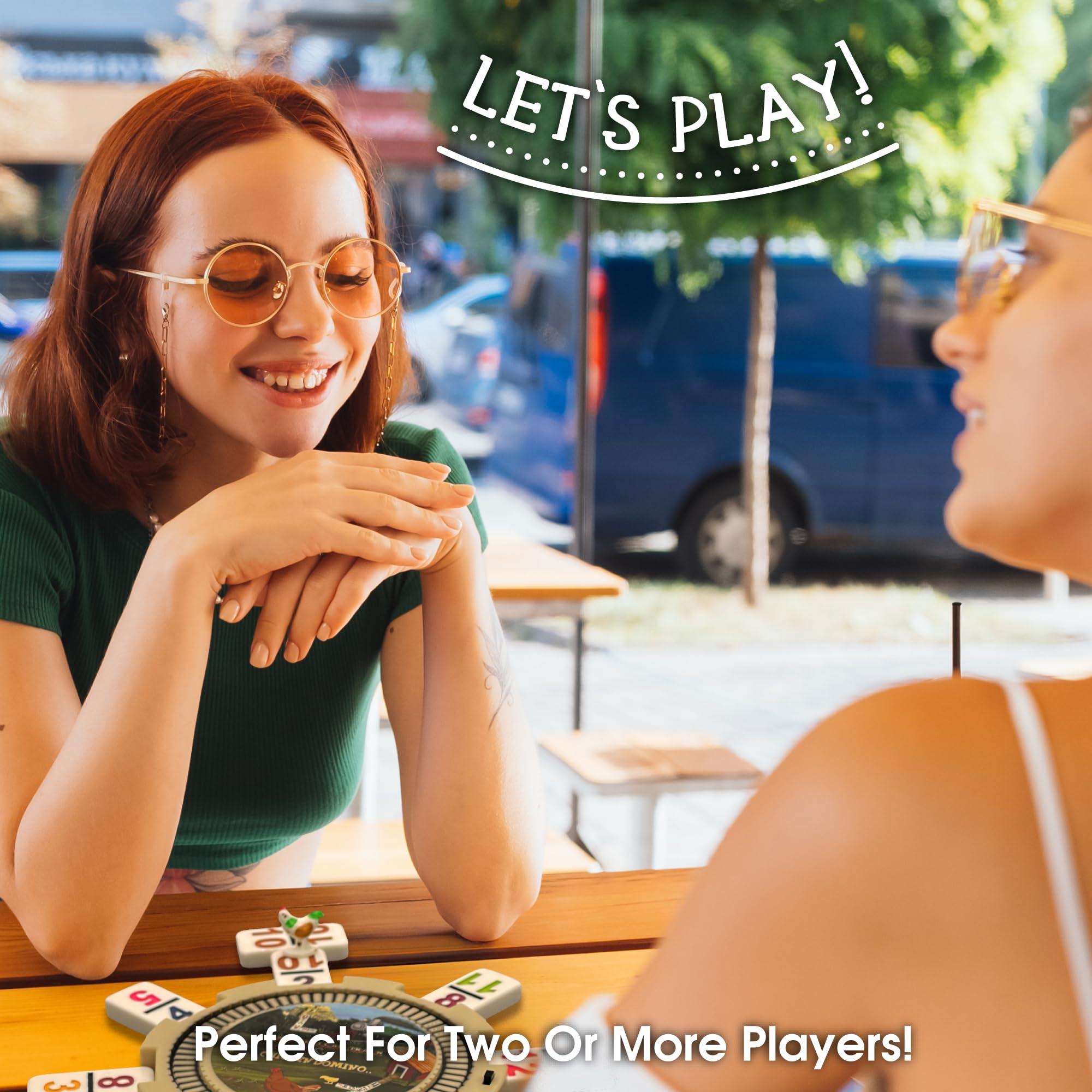 CHH Mexican Train & Chicken Domino Set, Professional Set of 91, Double of 12