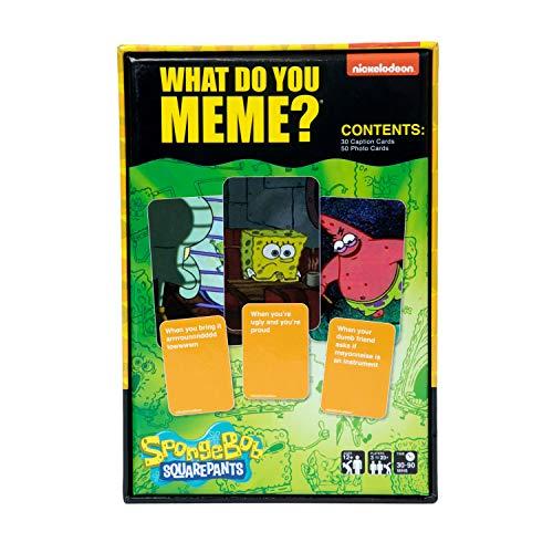 WHAT DO YOU MEME? WHAT DO YOU MEME? Spongebob Squarepants Expansion Pack - Family Card Games for Kids and Adults