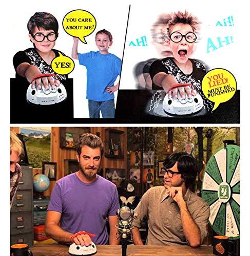 JULAN JULAN Upgrade Micro Electric Shocking Lie Detector, Tricky Novelty Game Interesting Polygraph Test Truth Or Dare Game for Party Analyzer Consoles Gifts