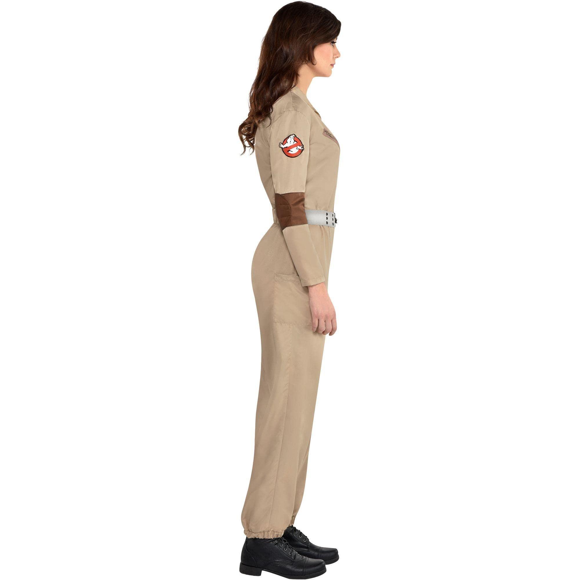 amscan Party City Classic Ghostbusters Halloween Costume for Women, Medium (6-8), Includes Badges Multicolor