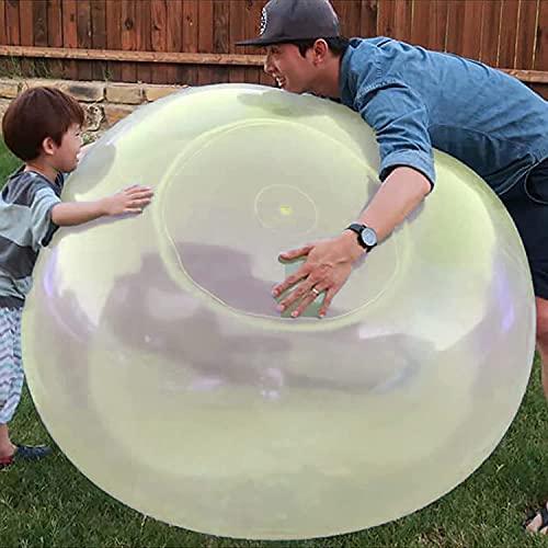 OPENDGO 47\'\' Giant Bubble Ball for Kids Adults Inflatable Fun Ball Water Injection Bubble Ball Balloons Beach Garden Ball Soft Rubber Ball for Outdoor Indoor Party