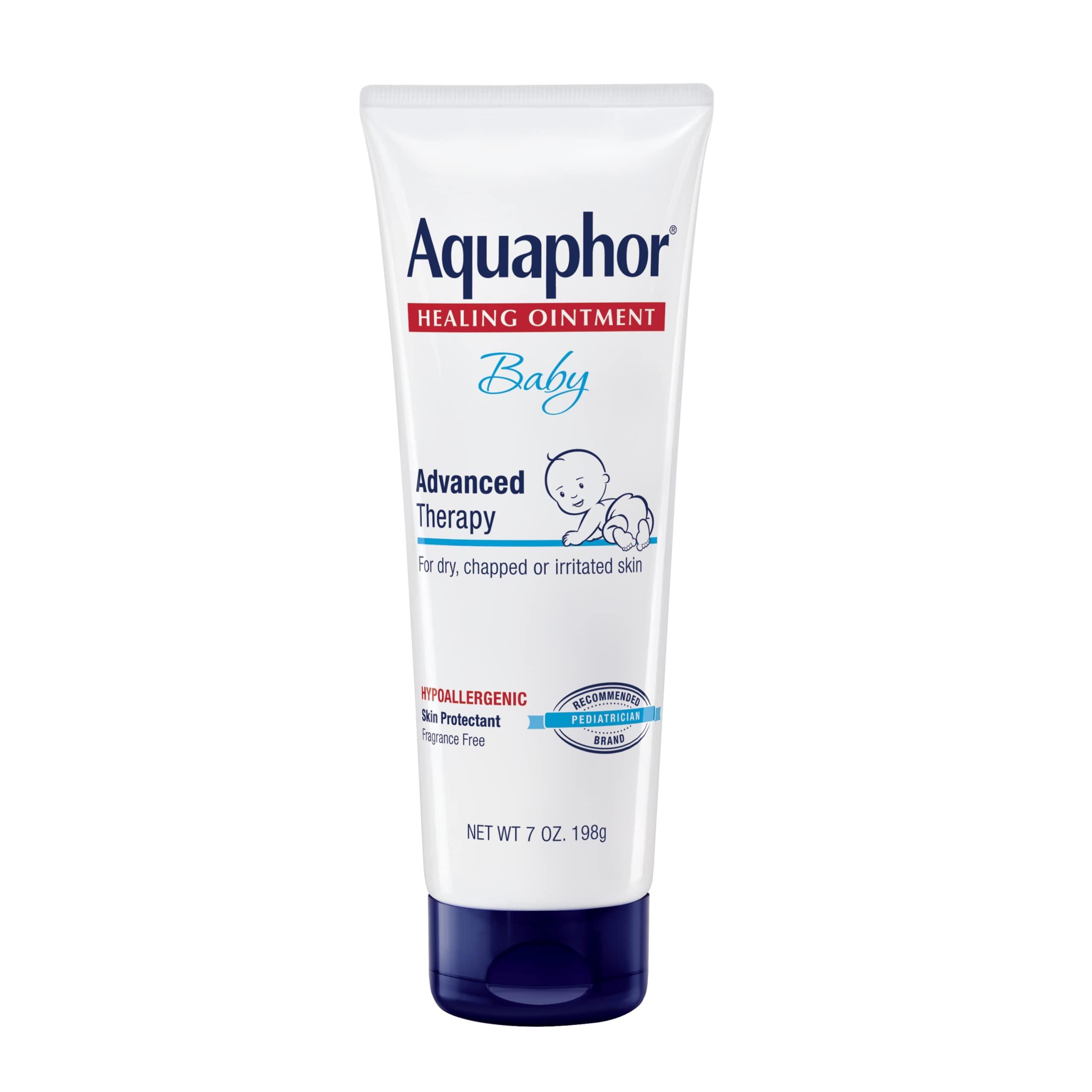Aquaphor Aquaphor Baby Healing Ointment Advanced Therapy Skin Protectant, Dry Skin and Diaper Rash Ointment, 7 Oz Tube