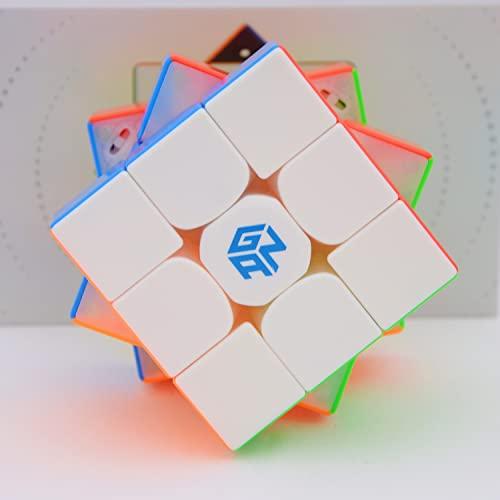Bukefuno Bukefuno GAN 11 M Pro 3x3 Magnetic Speed Magic Cube stickerless GAN11M Pro 3x3x3 Puzzle Magic Cube(GAN11 M Pro Primary Color Kernel Version)