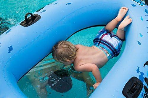 Sieco Design Sieco Design AQUAVUE Voyager, Clear Bottom Inflatable Raft, for Kids and Adults