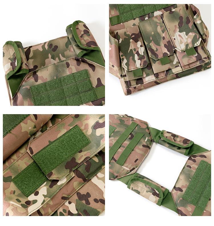 Klocerg Klocerg Children\'s Army Special Forces Clothing Children\'s Camouflage Single Soldier Clothing Helmet Backpack Soldier Boy (12-13/150)