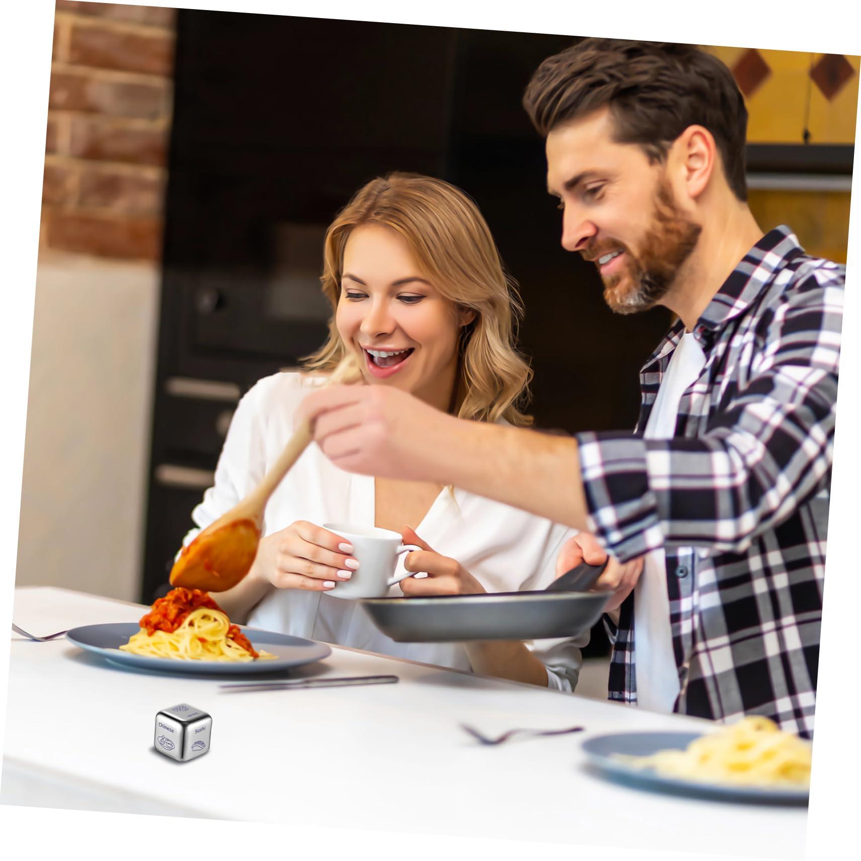 Abaodam Abaodam Food Decides The Dice Steel Food Decider Fast Food Decision Choice Decision Making Dinner Decider Movie Decider Dinner Decision Meal Decider Meal Decision Christmas Metal