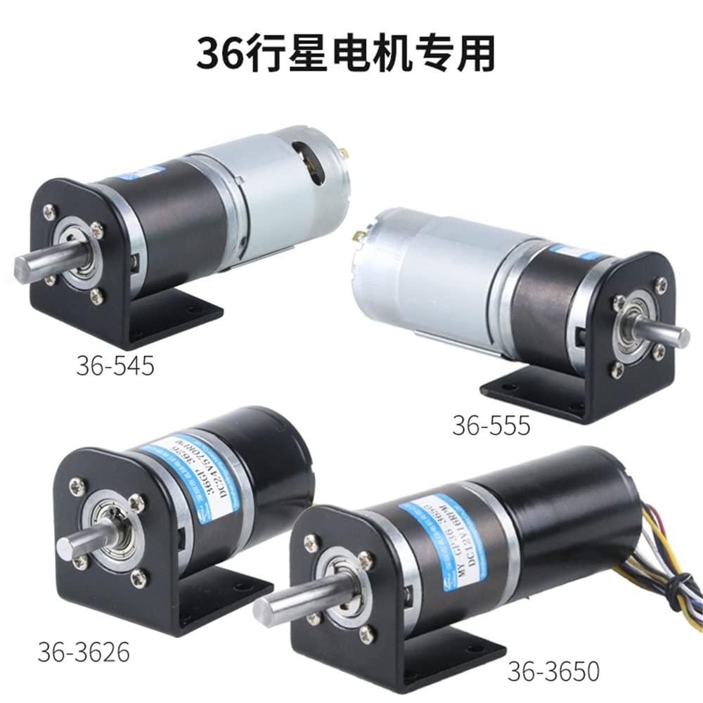 ToysCentral Basics DC 12V 24V Brushless Planetary Gear Motor High Torque 90KG Speed 8rpm To 1154rpm PWM BLDC Metal Gearbox Moter 36GP-3626 Electric - (Speed(RPM): 24v 16rpm, Voltage(V): shaft 8mm Bracket)