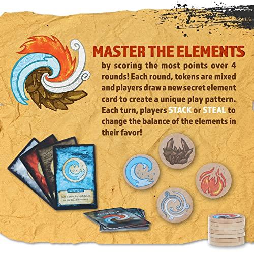 Squirrel Products Master The Elements Novelty Board Game of Strategy and Chance - Perfect Family Friendly Game for Adults, Teens & Kids Ages 8 Years and Older, 2 to 6 Players Compete to Outwit Their Opponents