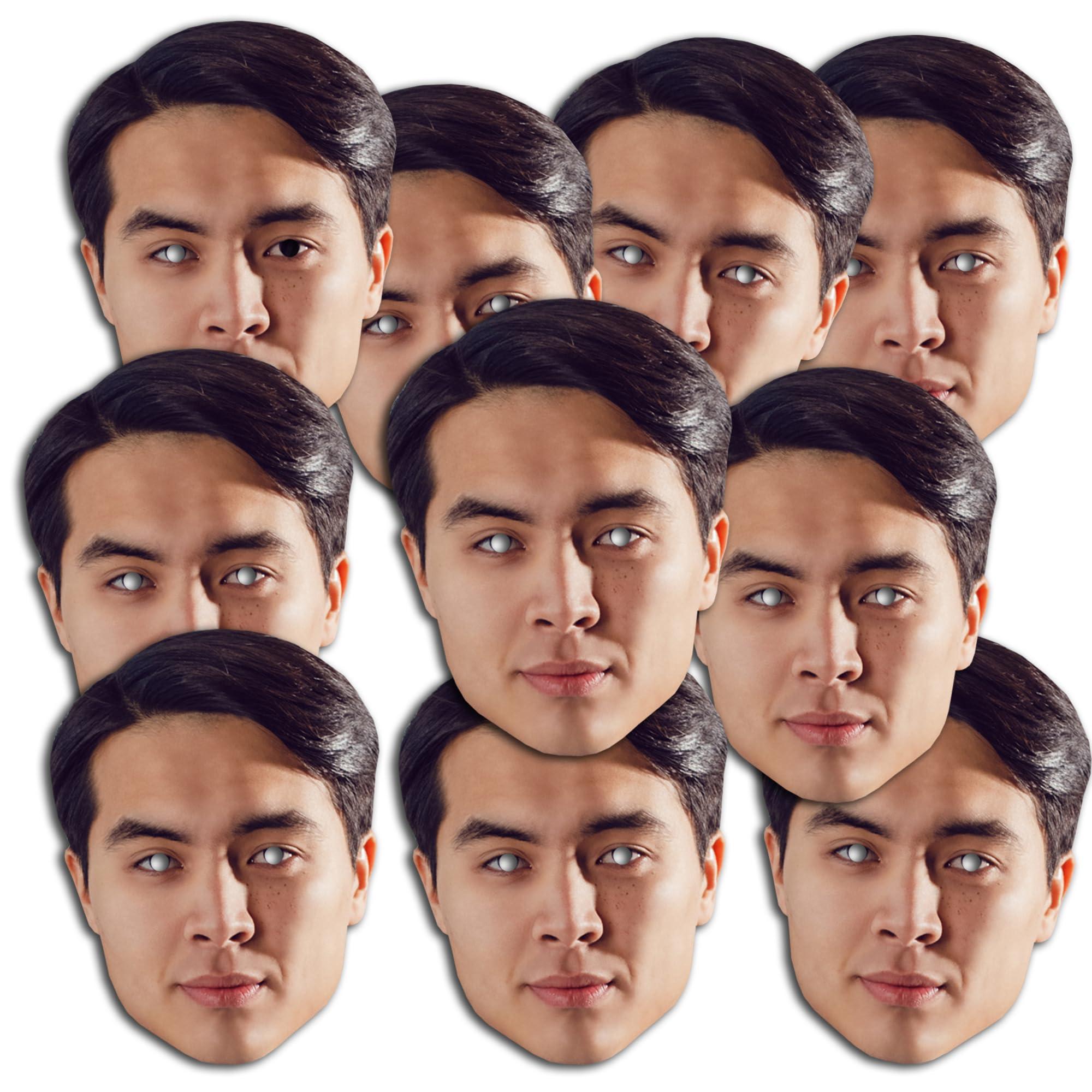 Party People 20 x Personalized DIY Custom Photo Face Masks kits for Hen, stag, birthday party etc to make at home