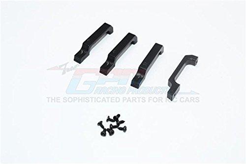 GPM R/C Scale Accessories : Simulation Door Handle (Large) For TRX-4 Trail Defender Crawler - 4Pc Set Black