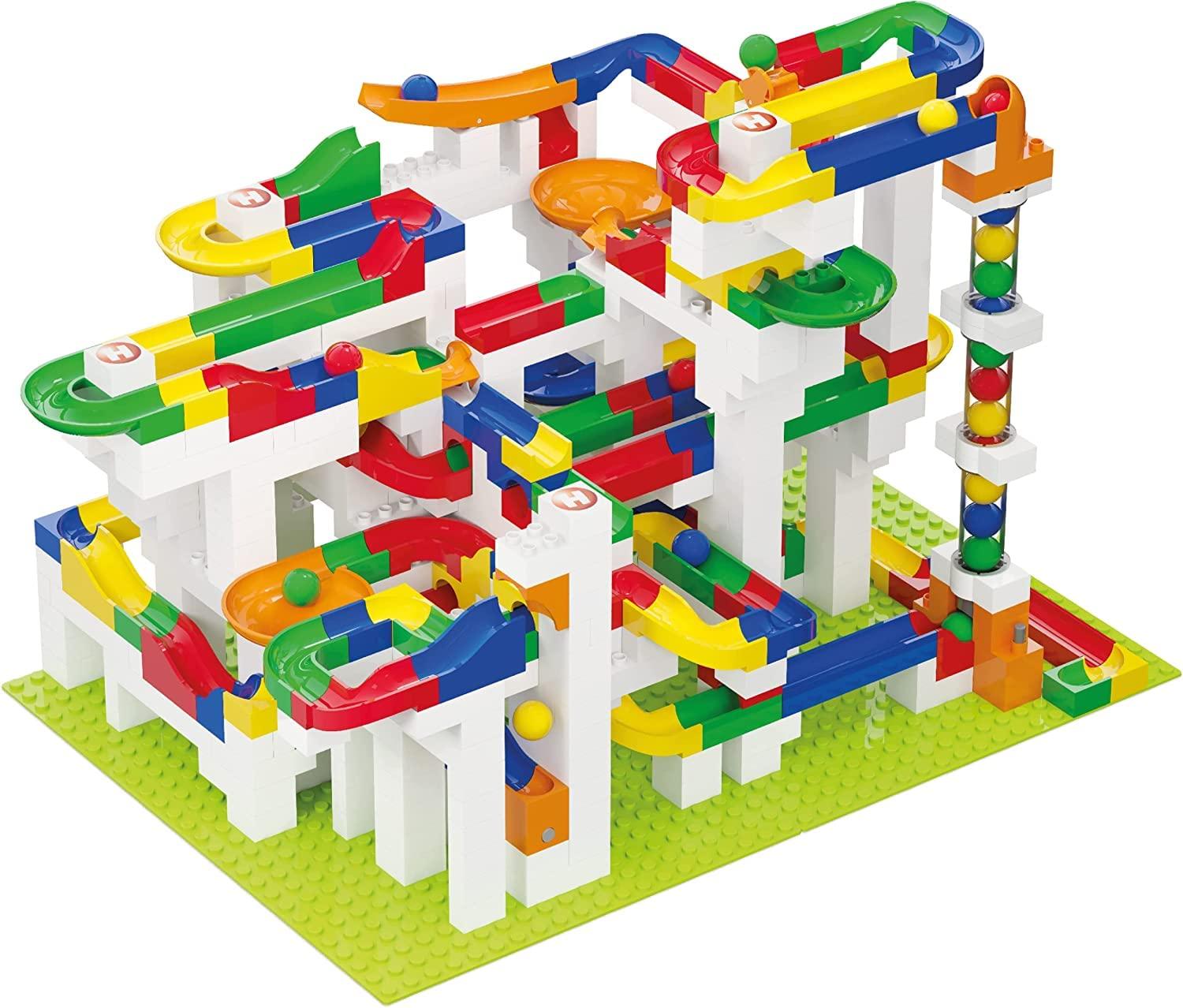 Hubelino Hubelino Mega Building Box - Deluxe 585 Piece Marble Run Playset (Made in Germany)