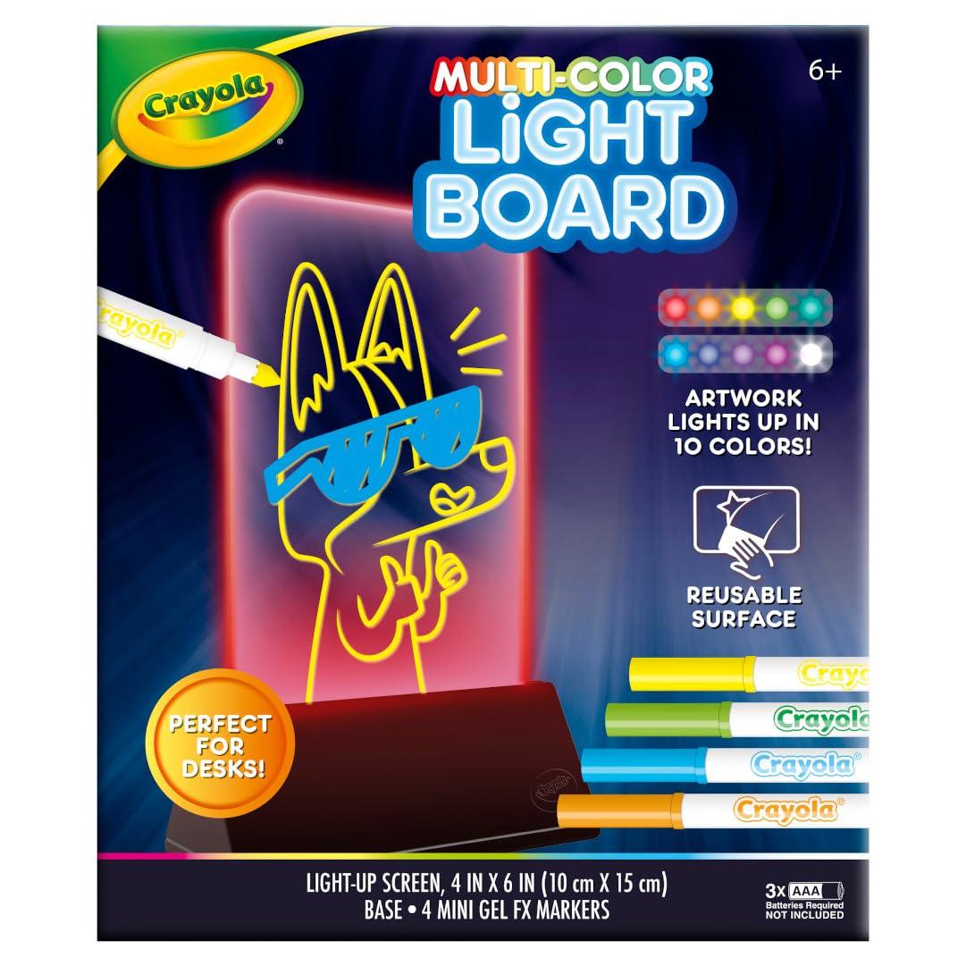 Crayola Crayola Multi-Color Light Board, Light Up Drawing Toy, Desk Toy, Doodle Pad, Glow Art, Gifts, Toys Boys & Girls, Ages 6, 7, 8