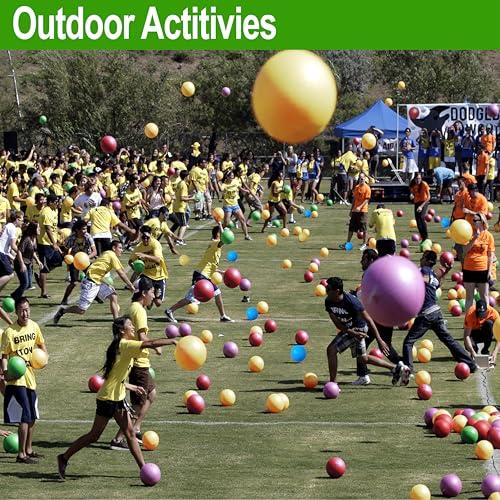 ToysOpoly ToysOpoly Playground Balls 13 Inch, 2 Variet Kickball for Kids and Adults - Bouncing Dodge Ball, Handball, Square Game for Outdoor & Indoor + Free Pump