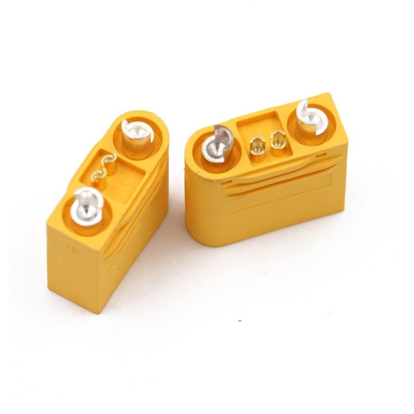 DKNTZO XT120 (2+2) 60A Large Current Lipo Battery Connector Male Female Sheathed Plug with Signal Pin for RC UAV FPV Drone (Color : 5 Pairs)