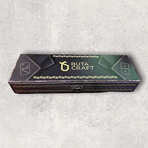 Generic Limited Edition Hand-Made Craft Wood Dominoes for Adult and Kids with Wood Case by Buta Craft