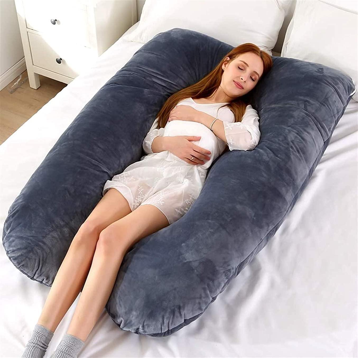 LIANGJUANG LIANGJUANG maternity pillow pregnancy body pillow body pillow for pregnancy Body Pillows for Adults U-Shaped Body Pillow Maternity Pillow for Sleeping Full Body Support, Body Pillow for Pregnant Women